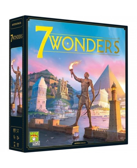 Repos Production | 7 Wonders - Nouvelle version | Unbox Now | Jeu de société | a partir de 10 ans | 3 a 7 joueurs | 30 minutes