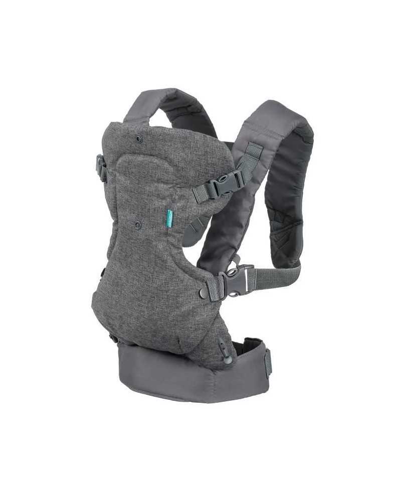 Porte bébé Flip ergonomique 4 en 1 gris - INFANTINO - Flip ergonomique 4 en 1 - Polyester - De 3,6 a 14,5 kg