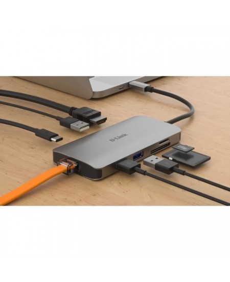 Station d'accueil - D-LINK - DUB-M810 - USB-C / Thunderbolt 3 - HDMI - 1GbE