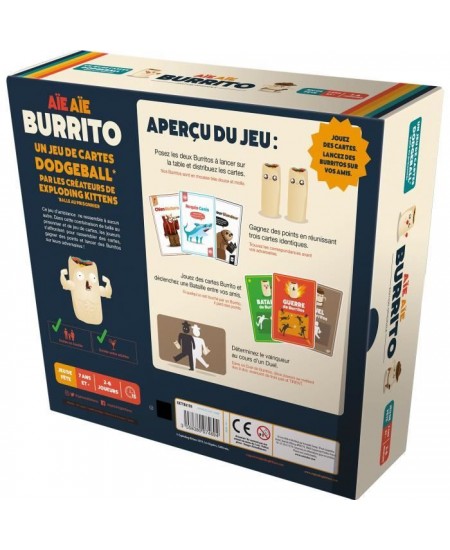 Jeu de société - ASMODEE - Aie Aie Burrito (Edition 2022) - Ambiance - 3 a 6 joueurs