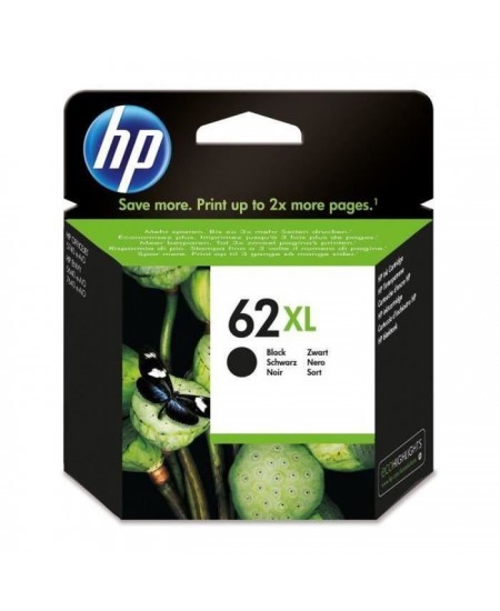 HP 62XL Cartouche d'encre noire grande capacité authentique (C2P05AE) pour Officejet Mobile 250, Envy 5540/5640/7640, Officejet