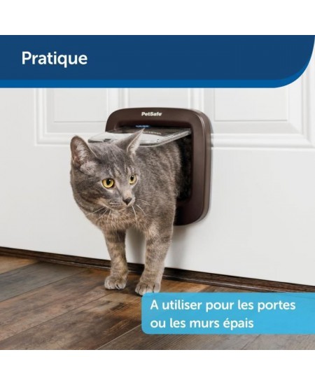 Tunnel d'extension pour porte - PETSAFE - MICROSHIP - Brun