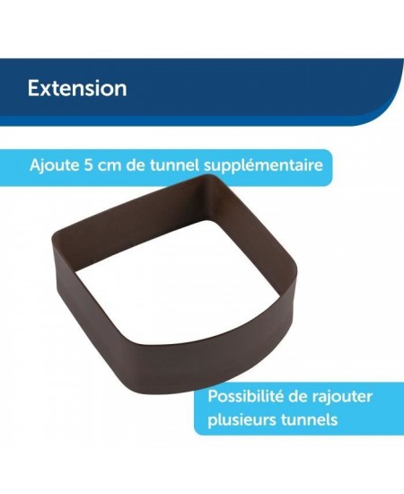 Tunnel d'extension pour porte - PETSAFE - MICROSHIP - Brun