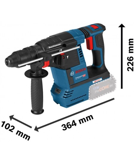 Perforateur SDS Plus 18V GBH 18V-26 F 2,6J (sans batterie ni chargeur) en coffret L-BOXX - BOSCH - 0611910001