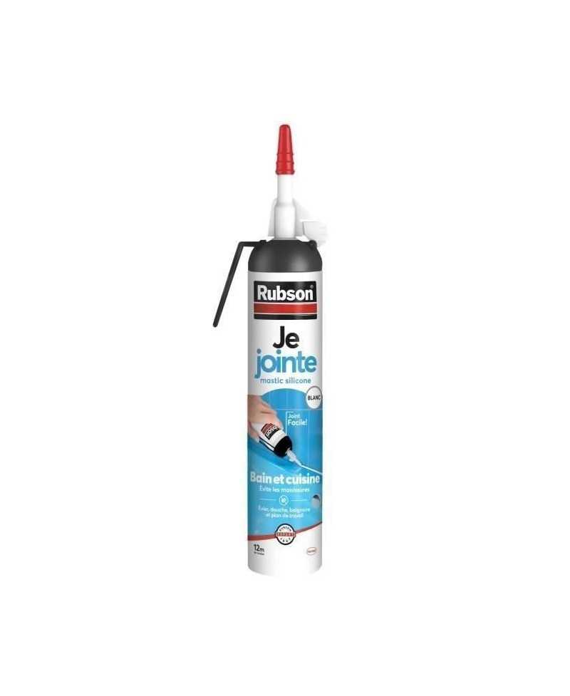 Mastic sanitaire Rubson - Gachette 200 ml - Blanc