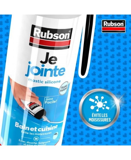 Mastic sanitaire Rubson - Gachette 200 ml - Blanc