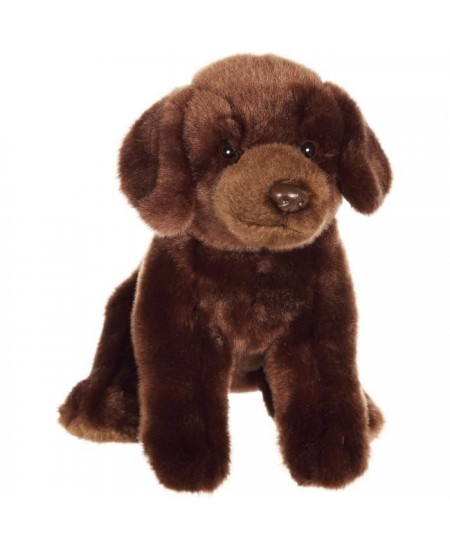 Peluche Chien Labrador Marron - GIPSY TOYS - Assis, 25 cm