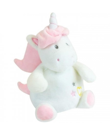 LICORNE Peluche bouillotte +/- 21 cm