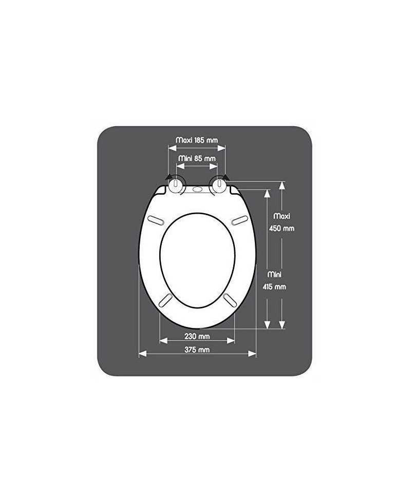 ABATTANT PRESTO CARBONE - THERMODUR