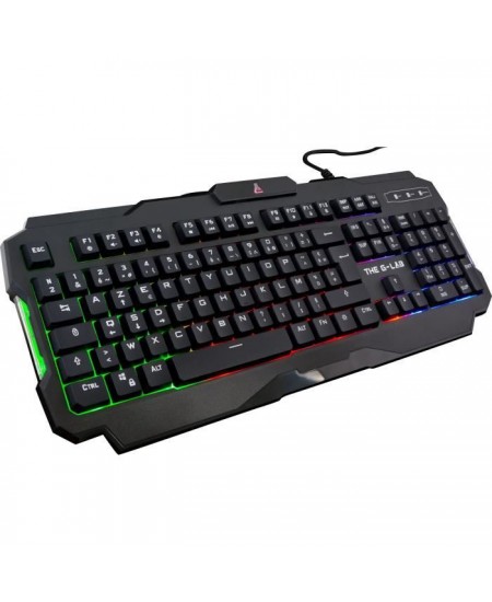 Pack Gamer 4 en 1 - The G-Lab - COMBO ACTINIUM - Souris Filaire - Clavier Filaire - Casque Sans Fil - Tapis de Souris