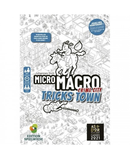 Jeu de société - BLACKROCK - MicroMacro - Crime City - Tricks Town - 16 enquetes