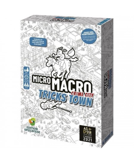 Jeu de société - BLACKROCK - MicroMacro - Crime City - Tricks Town - 16 enquetes