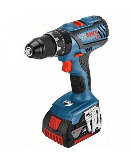 Perceuse visseuse a percussion Bosch Professional GSB 18V-28(28/63/- Nm),2 batteries 4,0Ah, chargeur GAL 18V40, L-BOXX - 06019H4