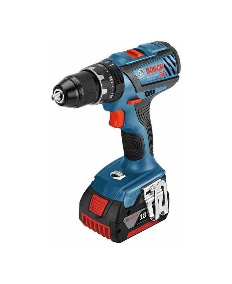 Perceuse visseuse a percussion Bosch Professional GSB 18V-28(28/63/- Nm),2 batteries 4,0Ah, chargeur GAL 18V40, L-BOXX - 06019H4