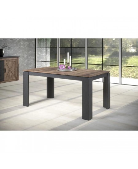 Table a manger extensible 160/200 x 77 x 90 cm - UNIVERSAL - Rectangulaire - 6 places