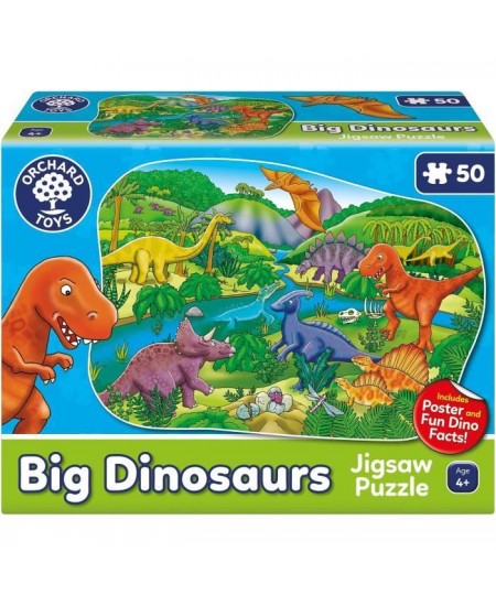 Puzzle Les dinosaures - ORCHARD - 50 pieces - Développe la coordination et les compétences observationnelles