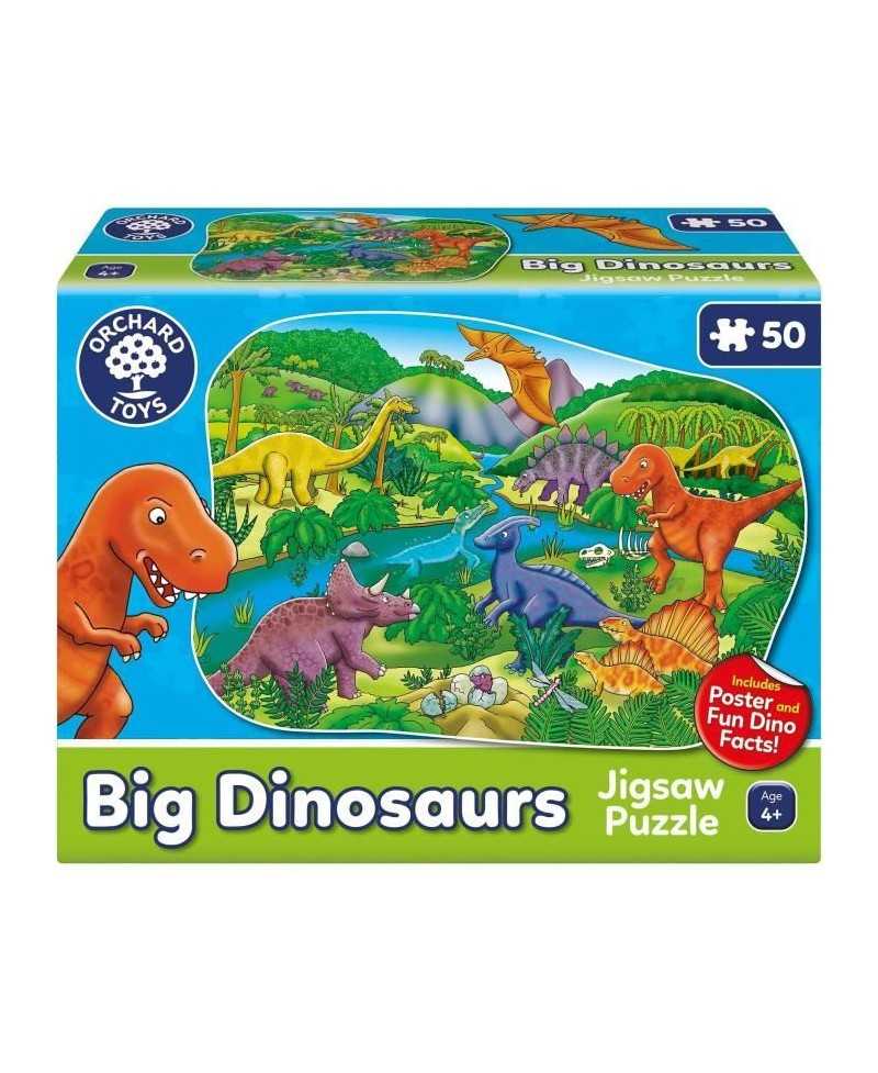 Puzzle Les dinosaures - ORCHARD - 50 pieces - Développe la coordination et les compétences observationnelles