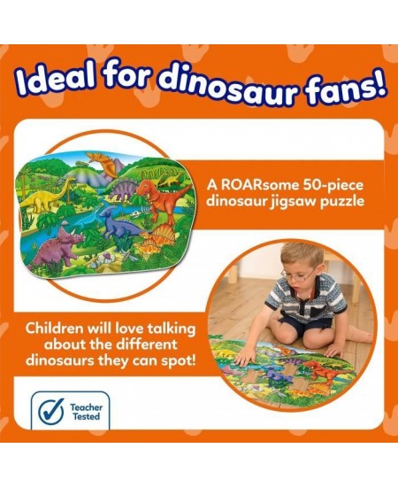 Puzzle Les dinosaures - ORCHARD - 50 pieces - Développe la coordination et les compétences observationnelles