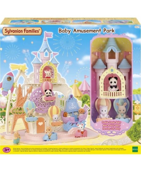 Parc d'attraction féérique - SYLVANIAN FAMILIES - 5645 - 4 univers magiques - 30 bébés