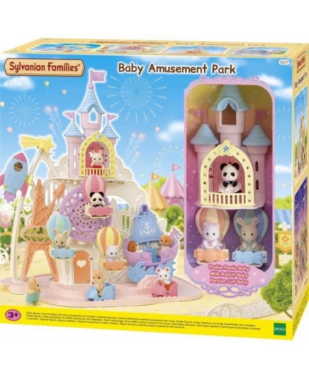 Parc d'attraction féérique - SYLVANIAN FAMILIES - 5645 - 4 univers magiques - 30 bébés