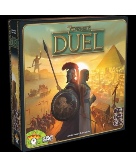 Asmodée - Repos Production - 7 Wonders : Duel - Unbox Now- Jeu de société - a partir de 10 ans - 2 joueurs - 30 minutes