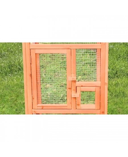 Voliere -Cage a oiseaux TITI - 65x65x165cm - Bois