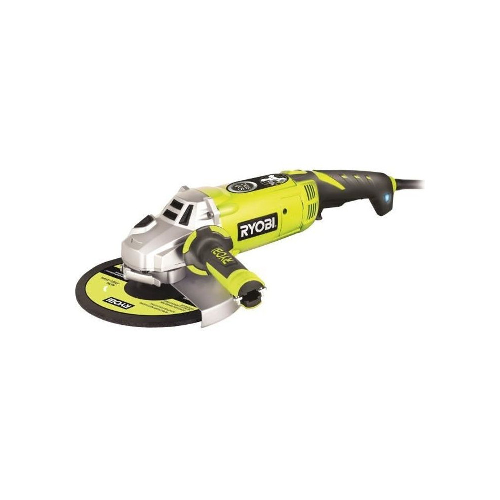 RYOBI - Meuleuse d'angle 2 000 W 230mm - poignée 180° - coffret anti