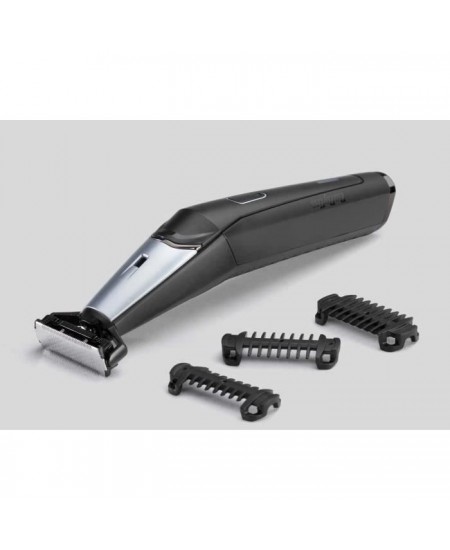 Tondeuse barbe hybride BABYLISS T880E - 100% étanche - autonomie 90min - Triple S - noir/gris