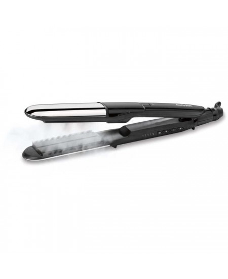 Lisseur vapeur Babyliss ST496E - Steam shine - 5 températures jusqu'a 230°C - Fonction ionique - Plaques 39 mm céramique