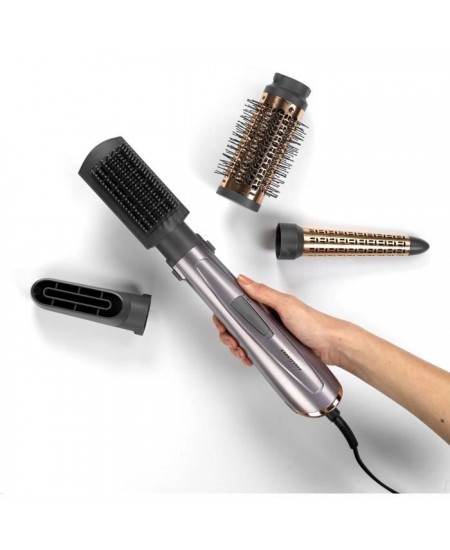 Brosse soufflante BaByliss AS136E Air Style 1000 pour sécher, mettre en forme et boucler - 1000W - 4 accessoires