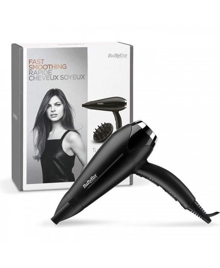 Seche-Cheveux - BaByliss - D572DE - Seche-cheveux Turbo Smooth 2200 avec Technologie Ionique et Céramique