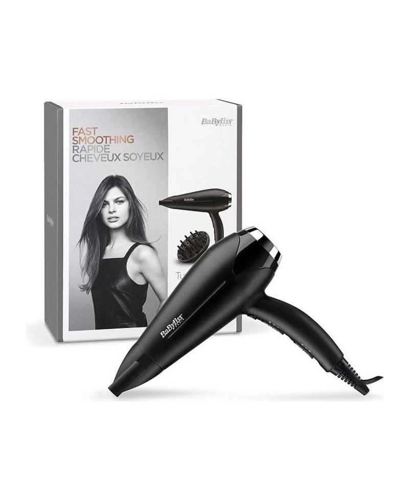 Seche-Cheveux - BaByliss - D572DE - Seche-cheveux Turbo Smooth 2200 avec Technologie Ionique et Céramique