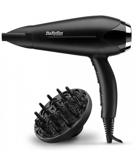 Seche-Cheveux - BaByliss - D572DE - Seche-cheveux Turbo Smooth 2200 avec Technologie Ionique et Céramique