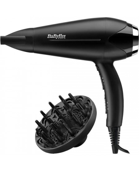 Seche-Cheveux - BaByliss - D572DE - Seche-cheveux Turbo Smooth 2200 avec Technologie Ionique et Céramique