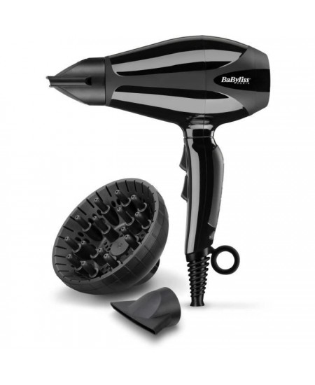 Seche-cheveux BABYLISS 6715DE Professionnel - Diffuseur - Format ultra Compact - Moteur AC - Puissance 2200W