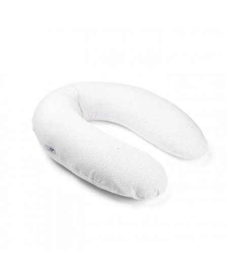 doomoo Coussin de maternité et d'allaitement Buddy - Confort optimal pour maman et bébé, Silver Dots