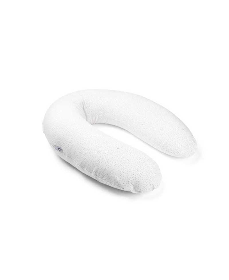 doomoo Coussin de maternité et d'allaitement Buddy - Confort optimal pour maman et bébé, Silver Dots