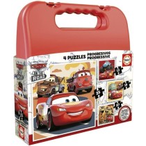 Puzzle progressif CARS - Malette de 4 puzzles - Educa - 12-16-20-25 pi