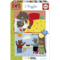 Puzzle - EDUCA - Petit Ours Brun : Ensemble de 2 puzzles de 20 pieces