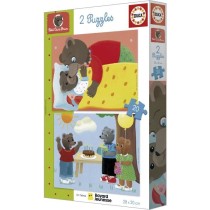 Puzzle - EDUCA - Petit Ours Brun : Ensemble de 2 puzzles de 20 pieces