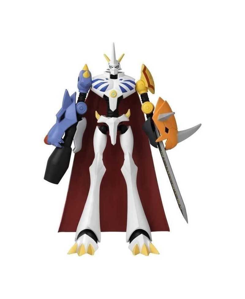 Figurine Digimon Omegamon 17 cm - Anime Heroes - BANDAI - 16 points d'articulation - Accessoires inclus