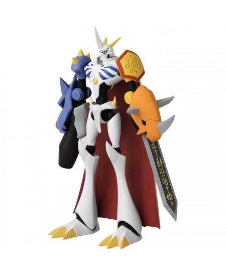 Figurine Digimon Omegamon 17 cm - Anime Heroes - BANDAI - 16 points d'articulation - Accessoires inclus