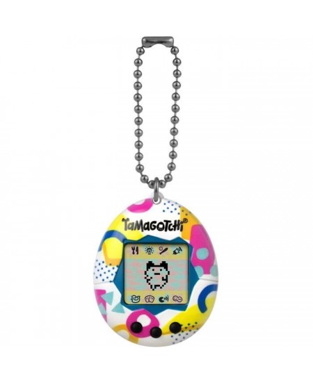 Tamagotchi - BANDAI - Tamagotchi original - Memphis Style - animal électronique virtuel avec écran couleur, 3 boutons et jeux