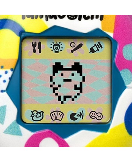 Tamagotchi - BANDAI - Tamagotchi original - Memphis Style - animal électronique virtuel avec écran couleur, 3 boutons et jeux