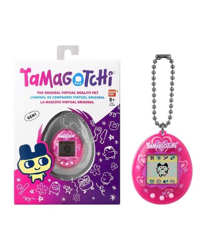 BANDAI - Tamagotchi - Tamagotchi original - Lots of love - animal électronique virtuel avec écran couleur, 3 boutons et jeux -