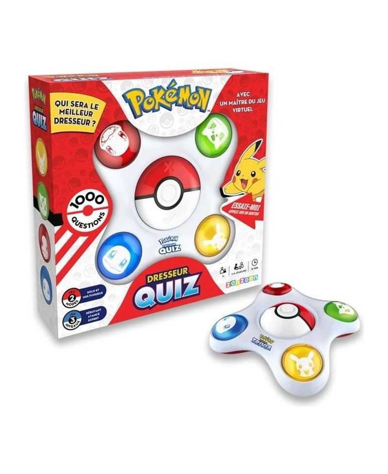 Bandai - Pokémon - Dresseur Quiz - Quiz connaissances 100% Pokémon - Jeu électronique interactif - parle français