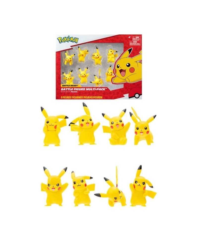 Figurines Pokémon - Pack de 8 Pikachu - Bandai