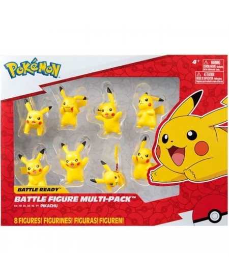 Figurines Pokémon - Pack de 8 Pikachu - Bandai