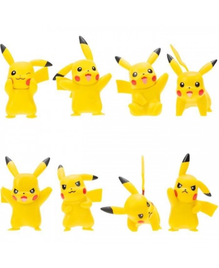 Figurines Pokémon - Pack de 8 Pikachu - Bandai