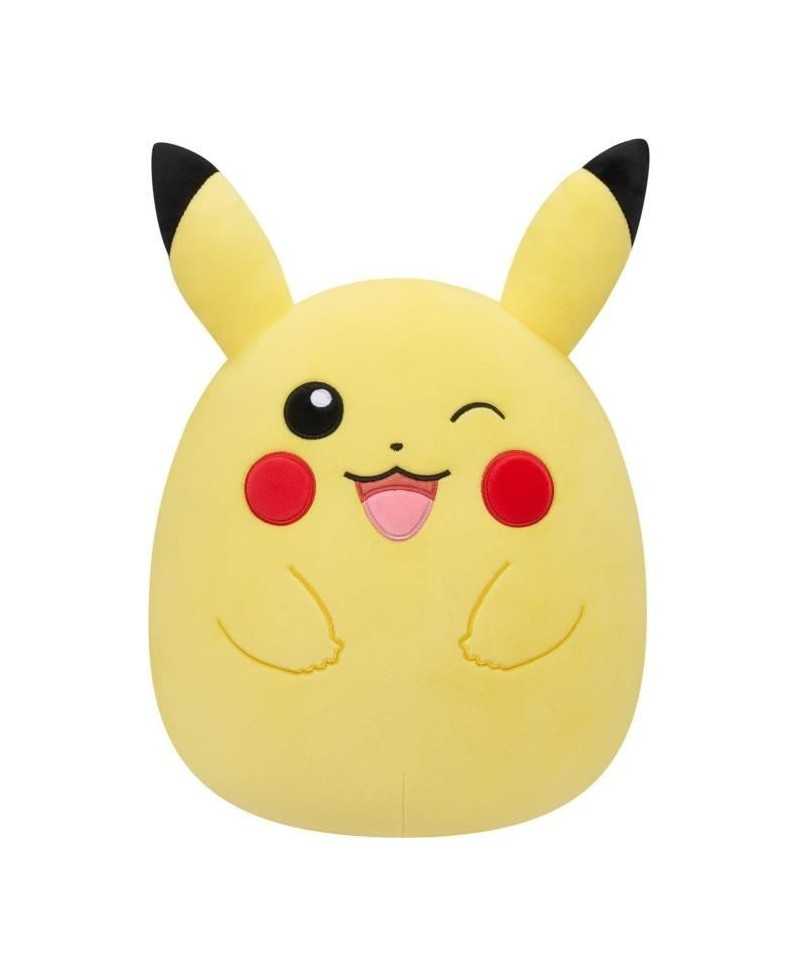 Peluche - BANDAI - Pokémon - Squishmallows 50 cm - Pikachu - Grande peluche ultra-douce - Licence officielle Pokémon